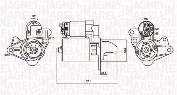 MAGNETI MARELLI Стартер 063721254010